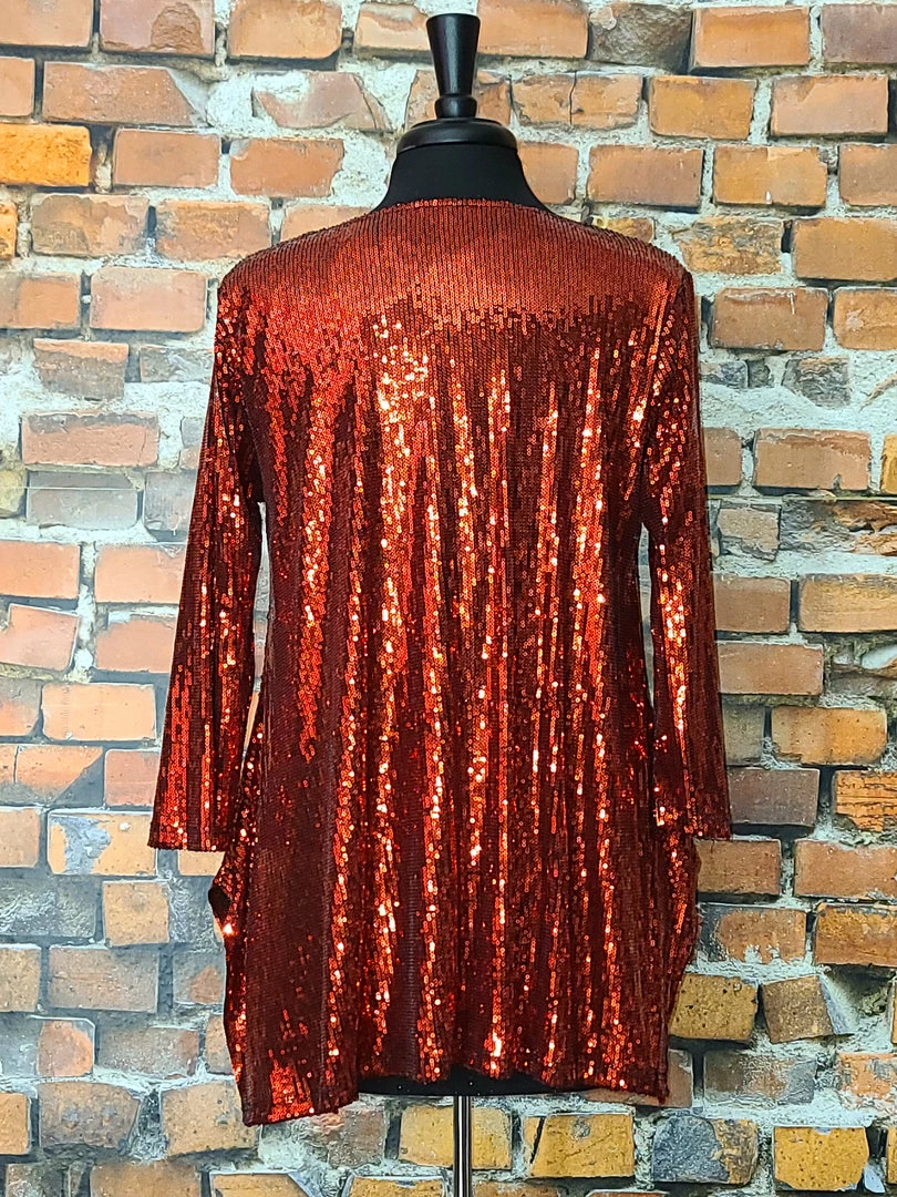 Best deal ✔️ The Sparkling Spur Red Sequin Top TIFFIANY'S CLOSET ⭐ 4 The Sparkling Spur Red Sequin Top TIFFIANY'S CLOSET