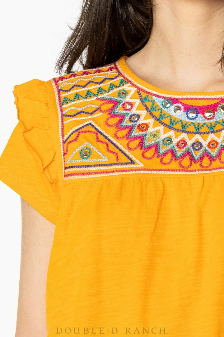 Hot Sale ✨ Double D Ranch Wear - Folk Foray Collection Palomita Top Tops ✨ 9 Double D Ranch Wear - Folk Foray Collection Palomita Top Tops