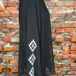 Budget 😀 Double D Ranch Sheer Black Top With Embroidery 🎁 8 Double D Ranch Sheer Black Top With Embroidery