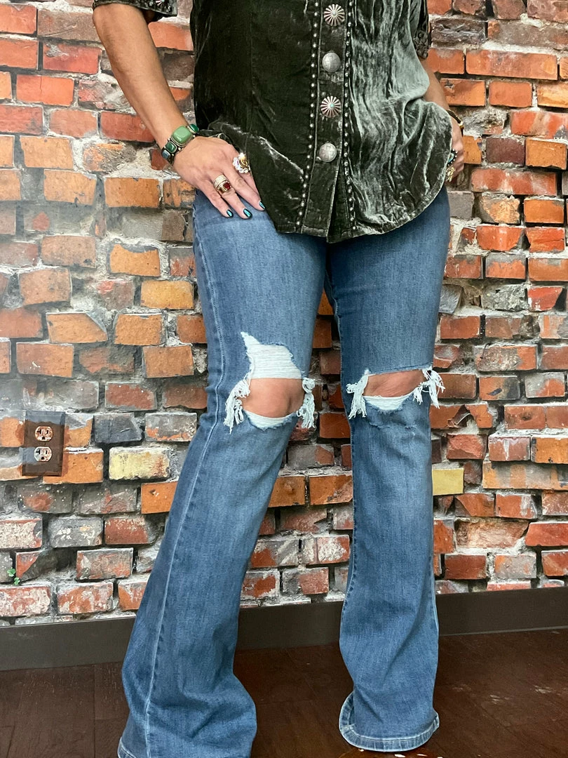 Best Pirce ✔️ Hidden Happi Mid Rise Flare 🌟 3 Hidden Happi Mid Rise Flare