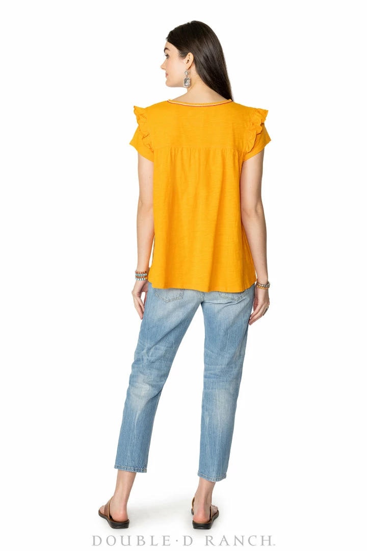 Hot Sale ✨ Double D Ranch Wear - Folk Foray Collection Palomita Top Tops ✨ 10 Double D Ranch Wear - Folk Foray Collection Palomita Top Tops