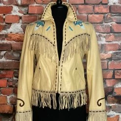 Double D Ranch Wear Fringed Leather Embroidered Jacket TIFFIANY'S CLOSET