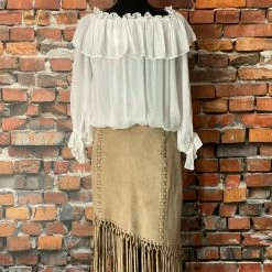 Tasha Polizzi Skirt With Long Fringe