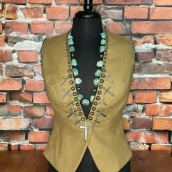Double D Ranch Wear Cross Vest TIFFIANY'S CLOSET