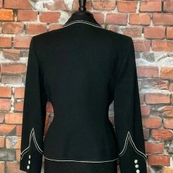 Hairston Roberson Flattering Fitted Blazer With Ivory Detail TIFFIANY'S CLOSET