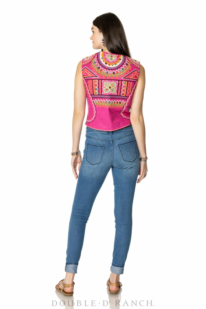 Best Pirce ๐ Double D Ranch - Folk Foray Collection Vests Festival Of Colors Vest ๐คฉ 4 Double D Ranch - Folk Foray Collection Vests Festival Of Colors Vest