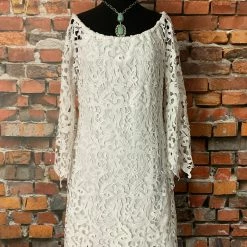 Brontë Dress With Open Lace Bell Sleeves TIFFIANY'S CLOSET