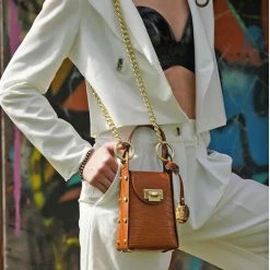 Discount ✔️ The Sparkling Spur The Desi, Mini Leather Bag ❤️ 7 The Sparkling Spur The Desi, Mini Leather Bag