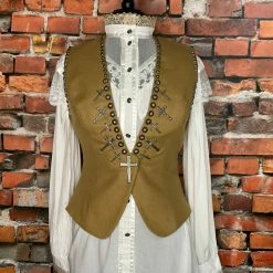 Double D Ranch Wear Cross Vest TIFFIANY'S CLOSET