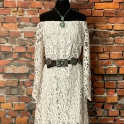 BrontΓ« Dress With Open Lace Bell Sleeves TIFFIANY'S CLOSET