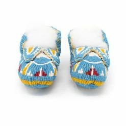 Hot Sale ๐ The Sparkling Spur Lakota Style Fully Beaded Baby Moccasins ๐งจ 15 The Sparkling Spur Lakota Style Fully Beaded Baby Moccasins