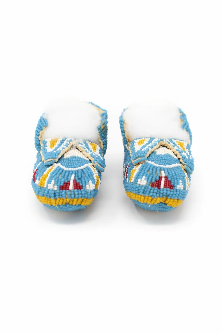 Hot Sale ๐ The Sparkling Spur Lakota Style Fully Beaded Baby Moccasins ๐งจ 8 The Sparkling Spur Lakota Style Fully Beaded Baby Moccasins