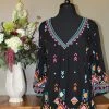 Double D Ranch Wear TIFFIANY'S CLOSET DDR V-neck Tunic With Embroidered Flowers