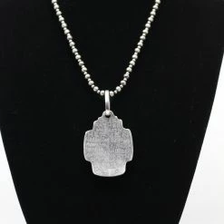 Discount ⭐ Kathy Sands Jewelry Our Father Pendent With Turquoise Stone ⭐ 7 Kathy Sands Jewelry Our Father Pendent With Turquoise Stone