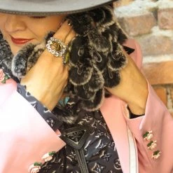 Pat Danke Hats/Headbands/Scarves/Gloves Ruffles & Rabbit Neck Piece