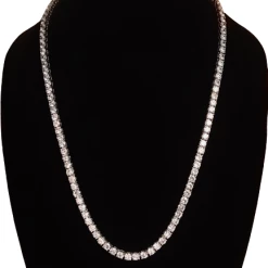 The Sparkling Spur New Arrivals 24" Silver Tennis Necklace
