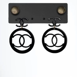 The Sparkling Spur Jewelry The Charlie Earrings Black Or Pink Round