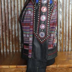 The Sparkling Spur Store 12 Double D Ranch Wear Flowers & Mirrors Leather Jacket TIFFIANY'S CLOSET