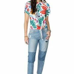 Wholesale 🔔 Double D Ranch Wear - Folk Foray Collection Tops Nina Tie Top 😉 10 Double D Ranch Wear - Folk Foray Collection Tops Nina Tie Top