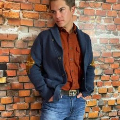 Pendleton Blue Buttes Harding Cotton Cardigan Men's Sweaters/Cardigans