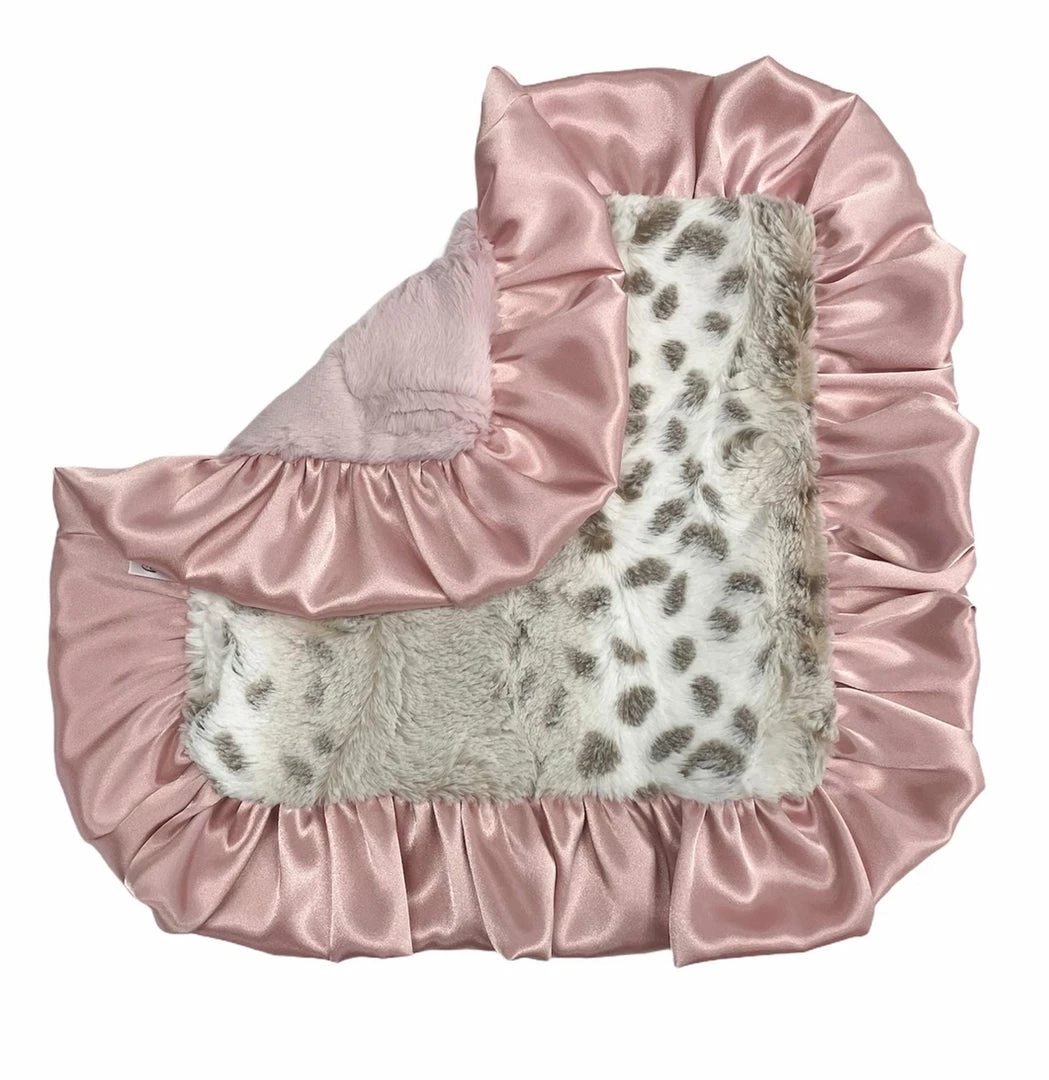 Brand new ๐ The Sparkling Spur Snowcat Dusty Pink Lovie ๐ 3 The Sparkling Spur Snowcat Dusty Pink Lovie