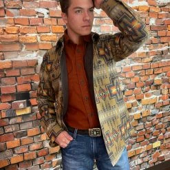 Outlet ๐ Pendleton Jacquard CPO Wool Shirt Jacket โ 11 Pendleton Jacquard CPO Wool Shirt Jacket