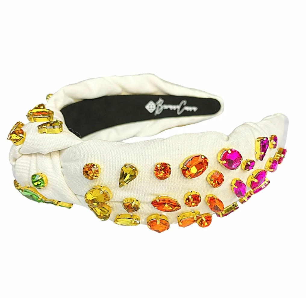 Brand new ✔️ Brianna Cannon Ivory Headband With Rainbow Gradient Hand-Sewn Crystals (Mommy + Me Option) Hats/Headbands/Scarves/Gloves 🤩 10 Brianna Cannon Ivory Headband With Rainbow Gradient Hand-Sewn Crystals (Mommy + Me Option) Hats/Headbands/Scarves/Gloves