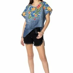 Double D Ranch Wear - Folk Foray Collection Tops Ynez Poncho