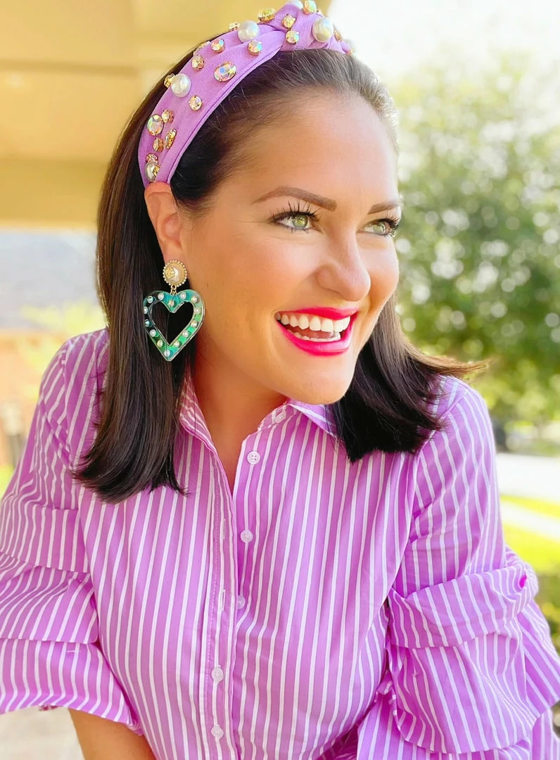 Outlet π Brianna Cannon Iridescent Heart Earrings With Pearls And Crystals π 5 Brianna Cannon Iridescent Heart Earrings With Pearls And Crystals