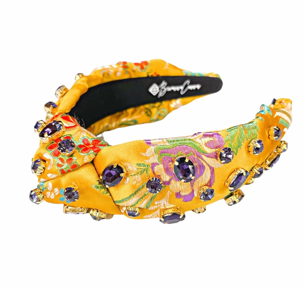 Brand new π€© Brianna Cannon New Arrivals Golden Yellow Silk Floral Headband With Hand-Sewn Crystals π₯° 4 Brianna Cannon New Arrivals Golden Yellow Silk Floral Headband With Hand-Sewn Crystals