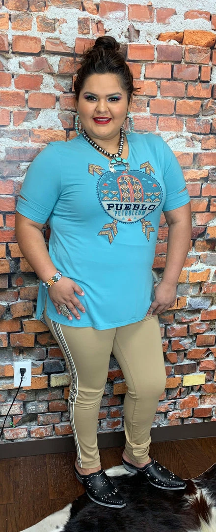 Discount 😀 Double D Ranch Wear Pueblo Petroleum Top Tops 🌟 3 Double D Ranch Wear Pueblo Petroleum Top Tops