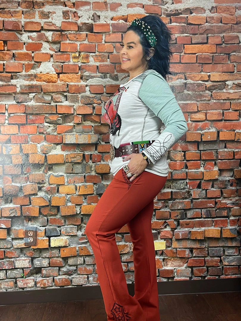 Best Pirce ✔️ Double D Ranch Wear - Wild Horses Collection Bottoms Boss Lady Pant ⭐ 4 Double D Ranch Wear - Wild Horses Collection Bottoms Boss Lady Pant