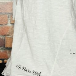 A Rare Bird Tops White Graphic Tee