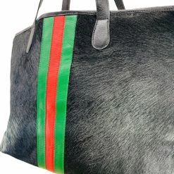 Parker & Hyde Jet Black Hyde Stripe Tote (Exclusive To Parker Hyde) New Arrivals