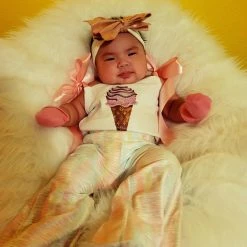 Cheap โ๏ธ The Sparkling Spur Kids Of A King Ice Cream Cone Onesie ๐ 14 The Sparkling Spur Kids Of A King Ice Cream Cone Onesie