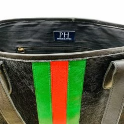 Parker & Hyde Jet Black Hyde Stripe Tote (Exclusive To Parker Hyde) New Arrivals