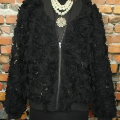 Tasha Polizzi Jackets Rosette & Leopard Jacket