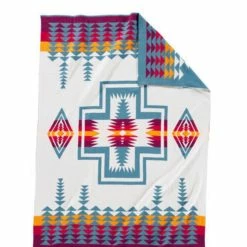 Pendleton Home Goods Knit Baby Blanket With Beanie