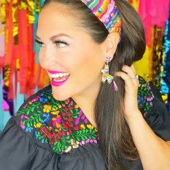 Brianna Cannon Hats/Headbands/Scarves/Gloves Rainbow Serape Fiesta Crystal Headband
