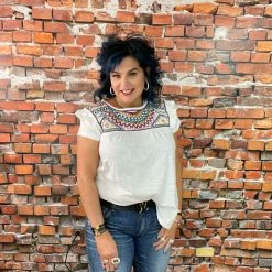 Double D Ranch Wear - Folk Foray Collection Palomita Top