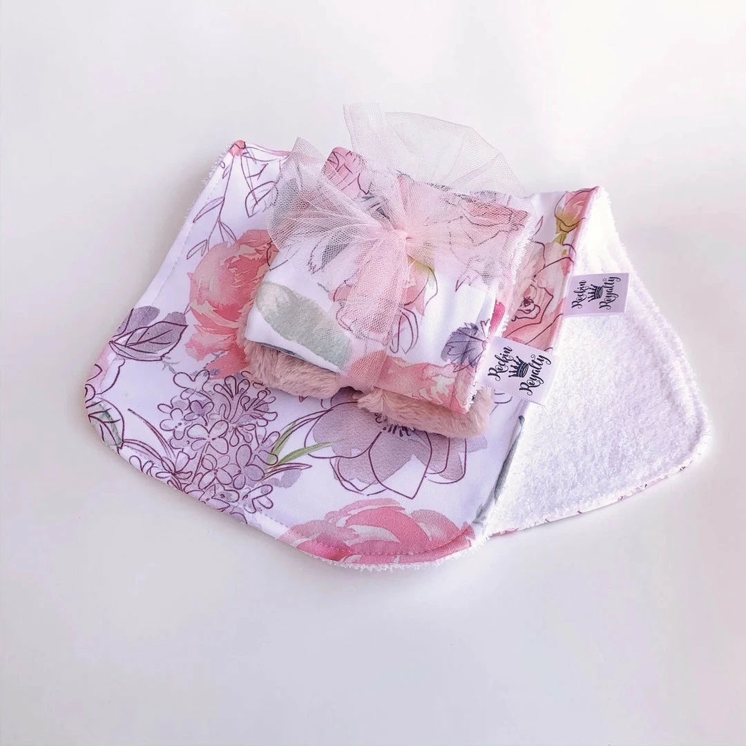 Best deal ๐คฉ The Sparkling Spur Bashful Pink Floral Burp Cloth Set Kids Of A King โ 3 The Sparkling Spur Bashful Pink Floral Burp Cloth Set Kids Of A King