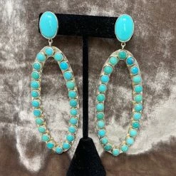 The Sparkling Spur Sonoran Turquoise Earrings Jewelry
